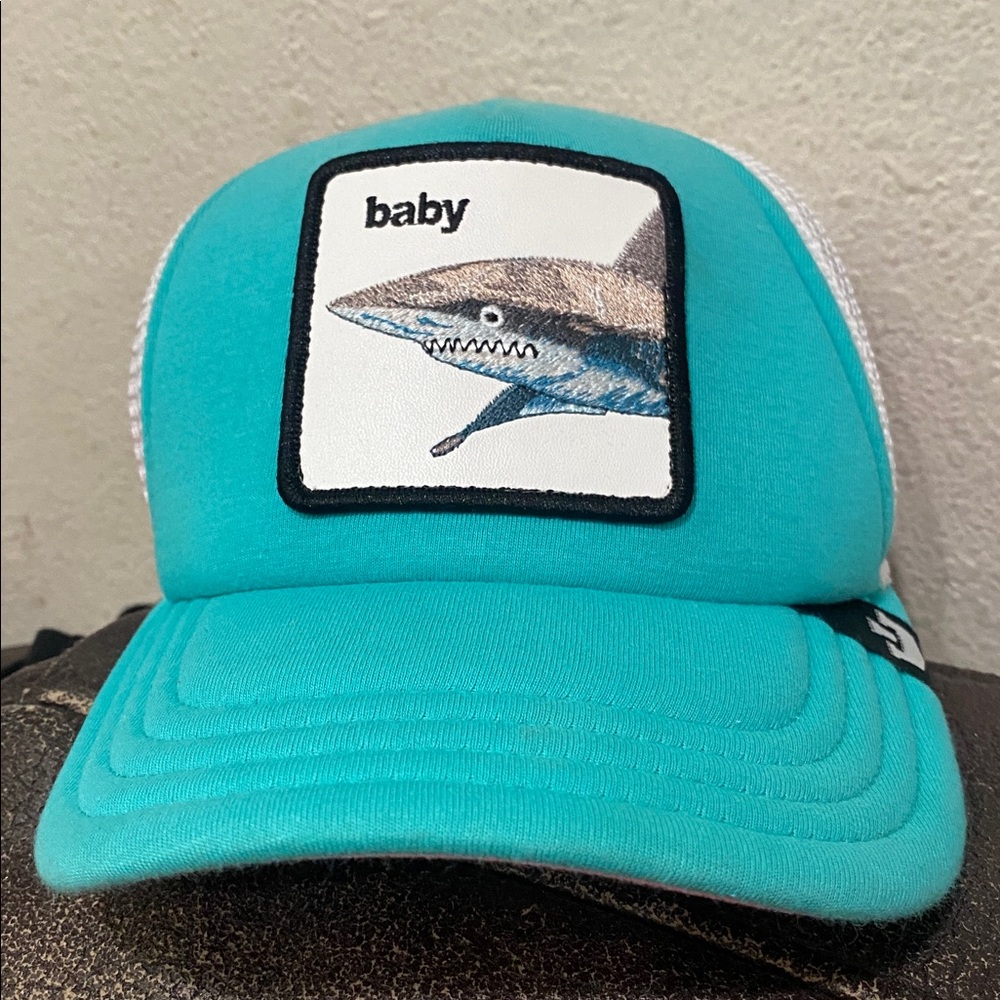 Goorin Bros Baby Shark Blue and Pink Trucker Hat 
Toddler -kids size